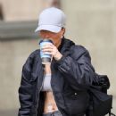 Tulisa Contostavlos – Rocks a grey crop-top and cargo pants at the BBC studio in London