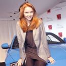 Lily Cole At The Jaguar XKR-S Presentation