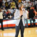 Keri Hilson - Attending LA Lakers Vs Atlanta Hawks, 31 March 2010
