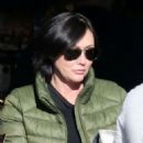 Shannen Doherty in Green Jacket – Shopping in Malibu
