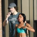 Teala Dunn – Holds hands with a mystery man while out in Los Angeles - 454 x 681