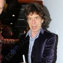 Mick Jagger, L'Wren Scott and Charles Finch at Tetou restaurant, Cannes, France - 19 May 2009 - 363 x 550