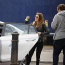 Kym Marsh – In leather jacket arriving at the theatre in Cardiff - 454 x 508