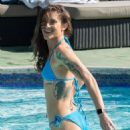 Katie Waissel – In a bikini around the pool in Morocco - 454 x 543