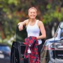 Amber Heard – Out for a hike with a friend in Pasadena