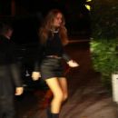 Rosie Huntington-Whiteley – Leggy in a black ensemble outside the Chateau Marmont