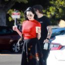 Dita Von Teese – Go for afternoon coffees in Los Angeles