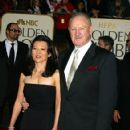 Betsy Arakawa and Gene Hackman at the 60th annual golden globe awards