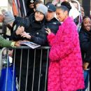 Alicia Keys – Dons all pink at ‘Good Morning America’ in New York