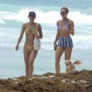 Kelsey Merritt – Seen in a yellow bikini at the beach in Mexico - 454 x 356