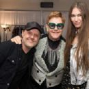 Lars Ulrich and Jessica Miller w/ Elton John - 454 x 303