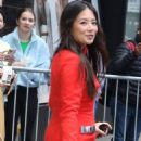 Christine Ko – In a red mini dress at Good Morning America morning show - 454 x 658