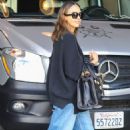 Jessica Alba – In a denim heading to Milk Studios in West Hollywood - 454 x 681