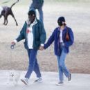 Jacob Elordi and Kaia Gerber – hold hands in a park in Los Angeles