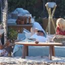 Victoria Silvstedt – With Maurice Dabbah on the beach of Pampelonne in Saint-Tropez