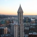 Skyscraper office buildings in Seattle