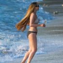Zoe Salmon in Bikini on the beach in Barbados - 454 x 525
