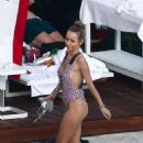 Annemarie Carpendale in Swimsuit at the hotel pool in Miami