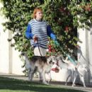 Tallulah Willis – On a dog walk in Los Angeles