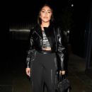 Sophie Kasaei – In a black leather jacket at Alberts Schloss in Manchester - 454 x 686