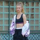 Clare Crawford – On set for a Maybelline commercial in New York - 454 x 454
