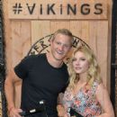 Alexander Ludwig and Katheryn Winnick – Vikings Battle Axe Training at San Diego Comic Con 2019 - 454 x 682