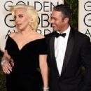 Lady Gaga and Taylor Kinney At 73rd Golden Globe Awards (2016)