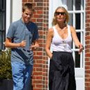 Gwyneth Paltrow – With her son Moses out for a ride in the Hamptons - 454 x 681