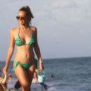 Annemarie Carpendale in Green Bikini at the beach in Miami - 454 x 656
