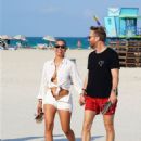 Jessica Ledon – With Bonnie Mueller seen at the beach in Miami - 454 x 654