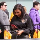 Mindy Kaling – Seen at Lakers game at the Crypto.com Arena in Los Angeles - 454 x 681