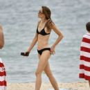 Rebecca Judd in Black Bikini on holiday in Noosa - 454 x 575