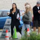 Gina Rodriguez – Filming ‘Not Dead Yet’ in Los Angeles - 454 x 303