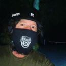 Tracii Guns wearing his mask - 454 x 454