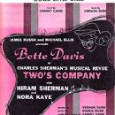 Two's Company Original 1952 Broadway Musical Starring Bette Davis