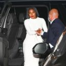 Gabrielle Union – In all white with her husband Dwyane Wade at Nobu in Malibu