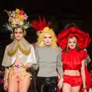 Lilyella Zender Blatt walks the runway at the Pam Hogg show during London Fashion Week Fall/Winter 2015/16 at Fashion Scout Venue on February 22, 2015 in London, England - 454 x 370