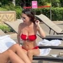Iva Kovacevic – In a red bikini at her luxury pool in Las Vegas - 454 x 561