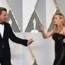 Leonardo DiCaprio and Kate Winslet At The 88th Annual Academy Awards (2016) - Arrivals