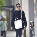 Lea Michele – Seen at a hair salon in Tribeca New York