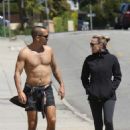 Robin Wright and husband Clement Giraudet – Out in Santa Monica