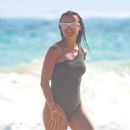 Sofia Nikitchuk in Swimsuit at the beach in Tulum - 454 x 681
