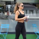 Chantel Jeffries &#8211; In yoga outfit picking up a smoothie in Los Angeles