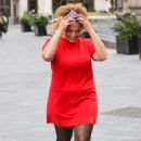 Pandora Christie – In red at Smooth radio in London - 454 x 714