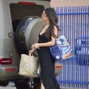 Shay Mitchell in Black Long Dress – Out in Los Angeles