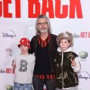 Jason Starkey and his youngest sons Buddy and Rock Starkey attend the Exclusive UK 100-Minute Preview Screening of The Beatles: Get Back at Cineworld Leicester Square in London on November 16, 2021