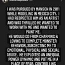 Scarlett Kapella's Instagram story from February 1, 2021 accusing Marilyn Manson of abuse - 454 x 807