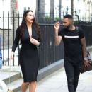 Alice Goodwin in Black Ttight Dress – Eexits ‘Celebs Go Dating’ with Jermaine Pennant in London