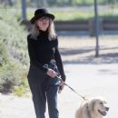 Diane Keaton – Out for a dog walk in Los Angeles