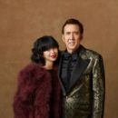 Riko Shibata and Nicolas Cage - 81st Golden Globe Awards - Portrait Booth - 408 x 612